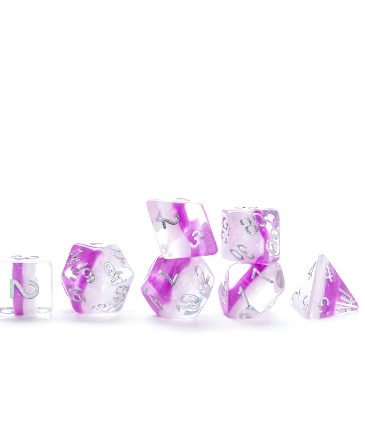 Gatekeeper Games Eclipse Amethyst Dice Set, 8 Pieces In Multi