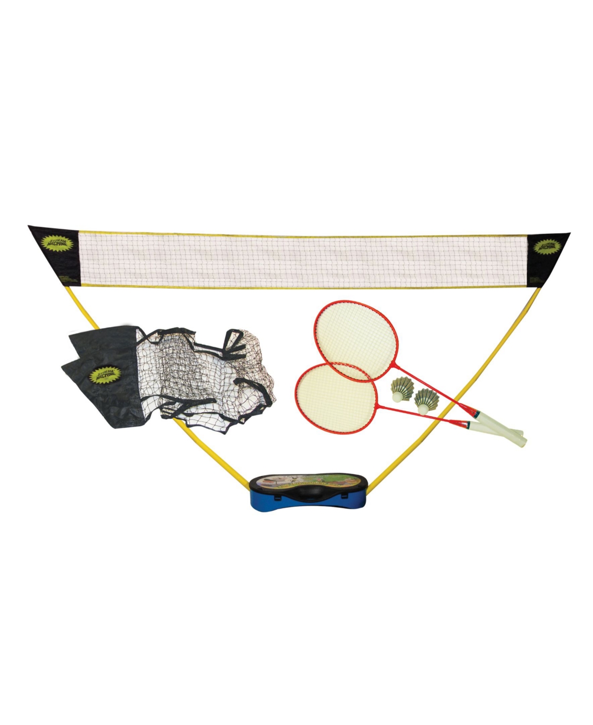 Stream Machine Backyard Fun Portable Badminton Set, 7 Pieces In Multi