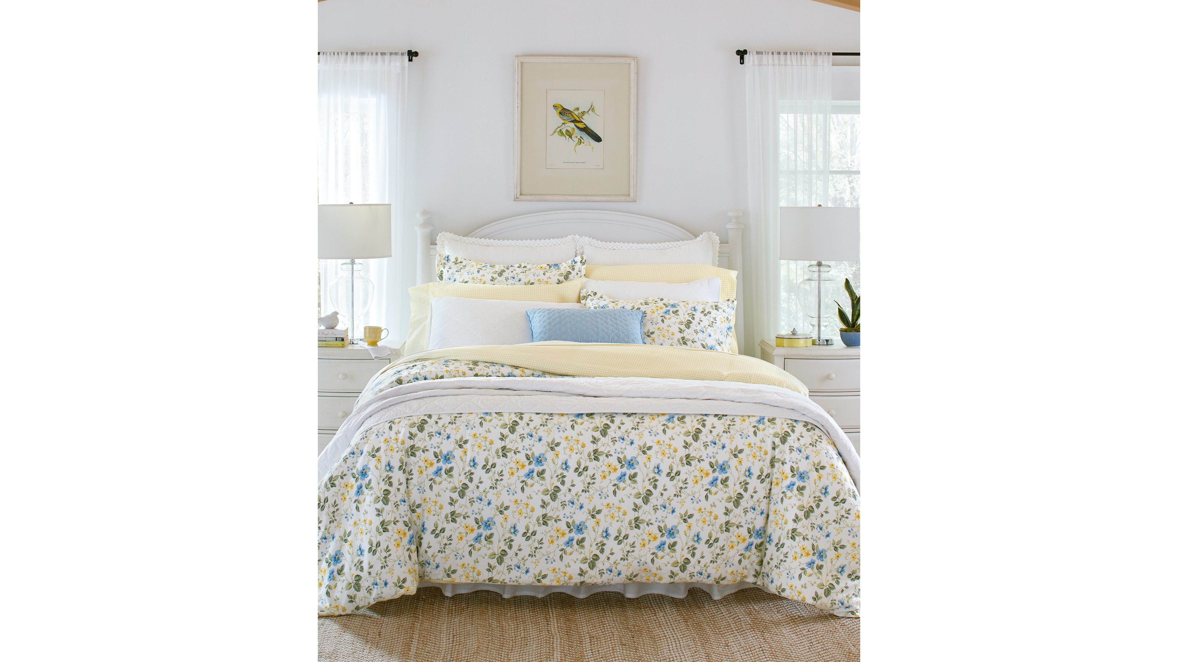 Laura Ashley Meadow Floral 3-Pc. Duvet Cover Set, King