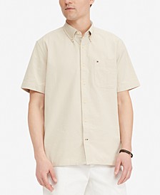 Men's TH Flex Beach Seersucker Short Sleeve Custom Fit Shirt 