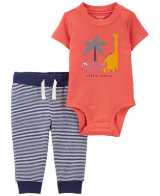 Carter's Baby Boys Dinosaur Bodysuit And Pants, 2 Piece Set - Macy's