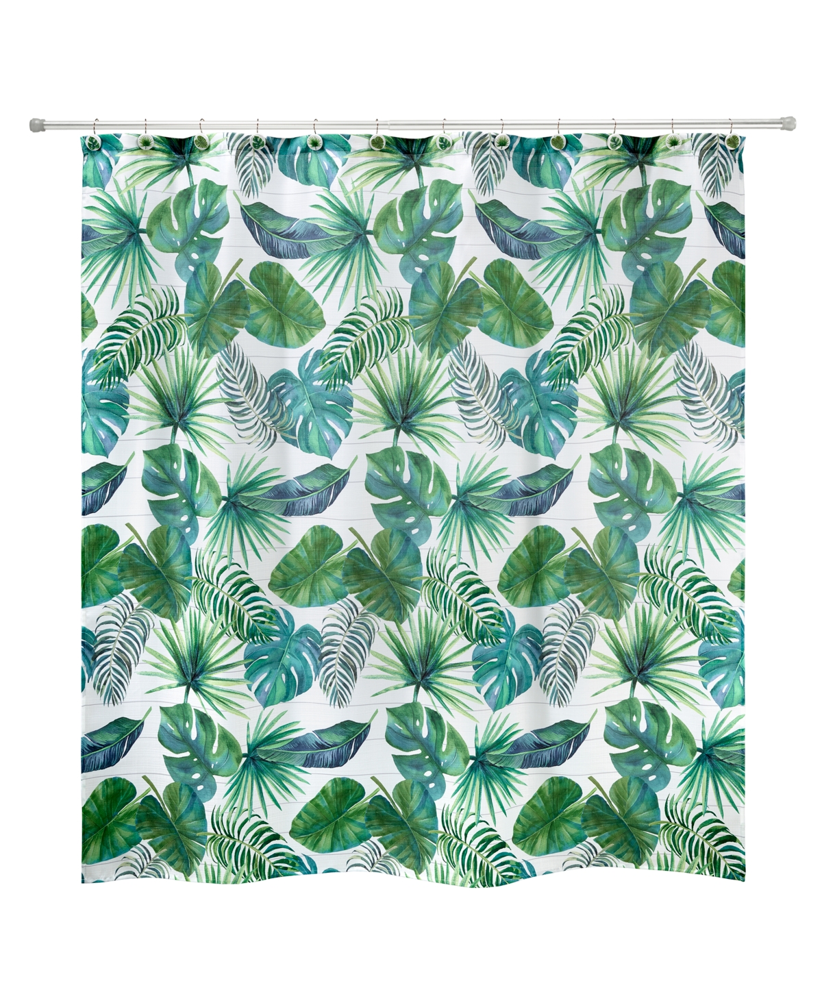 Avanti Viva Palm Shower Curtain Bedding In Green