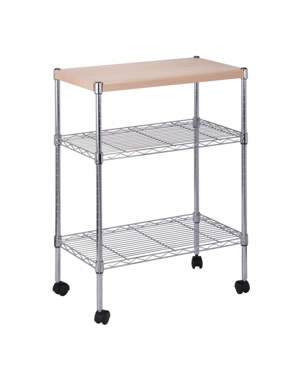 Honey Can Do 3 Tier Mini Dining Cart In Chrome