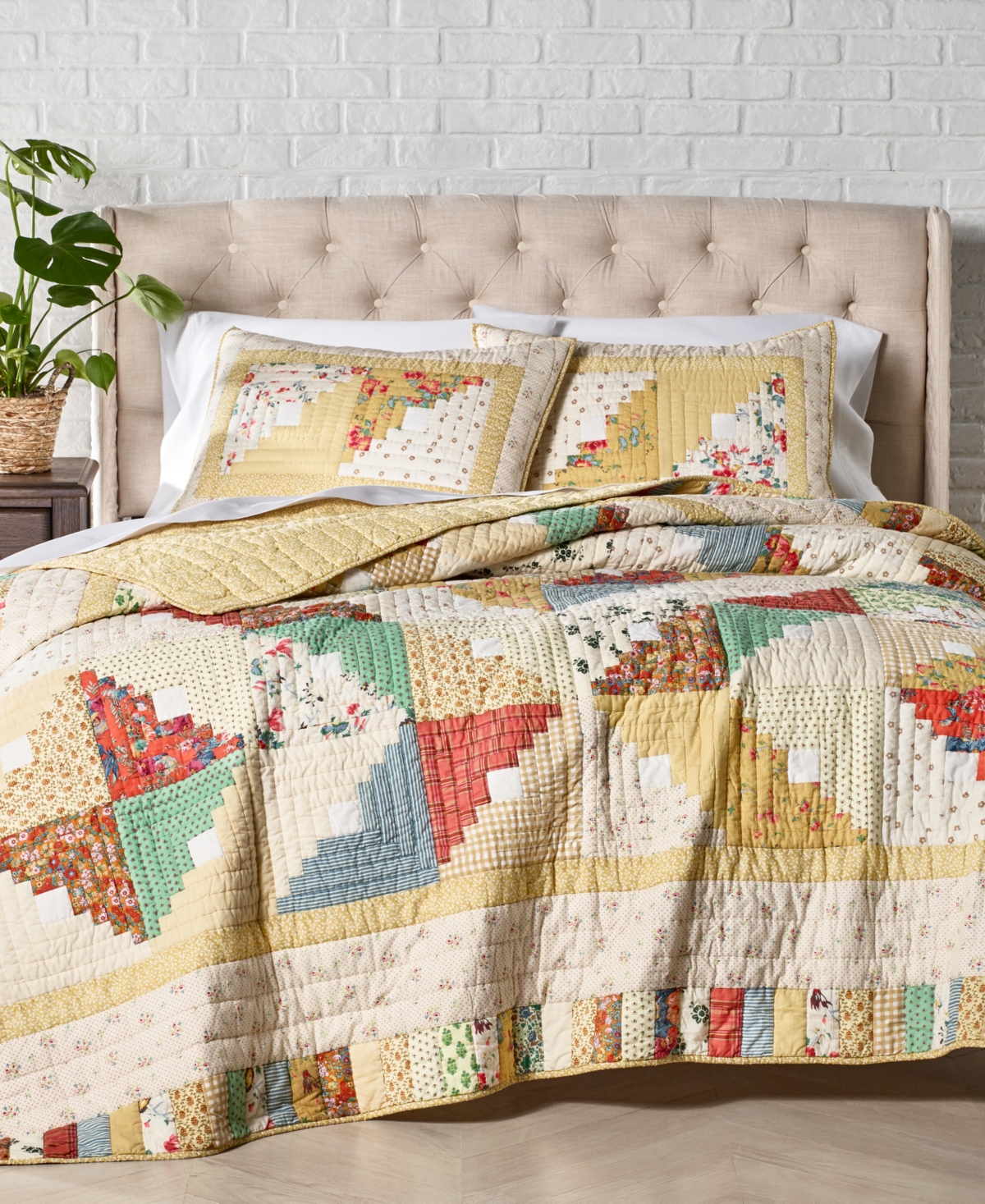Martha Stewart Collection Sunshine Artisan Quilt, King, Created for Macy's  - Macy's