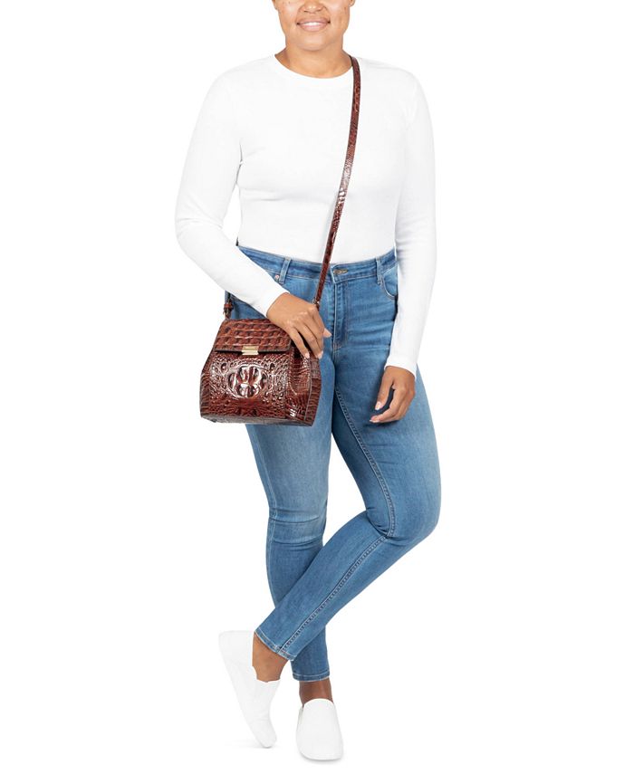 Brahmin Margo Cooper Embossed Leather Crossbody Macy's