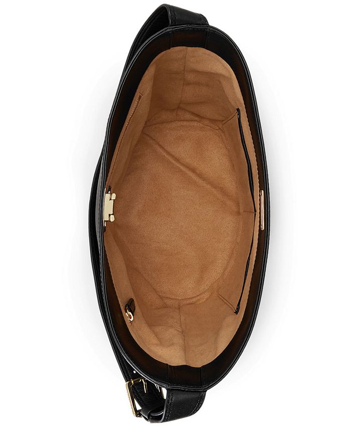 Lauren Ralph Lauren Leather Medium Harlow Bucket Bag & Reviews
