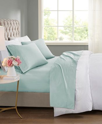 Beautyrest Cooling 600 Thread Count Cotton Blend 4-Pc. Sheet Set, Full ...