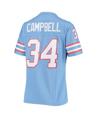Women's Earl Campbell Light Blue Houston Oilers 1980 Legacy Replica Jersey