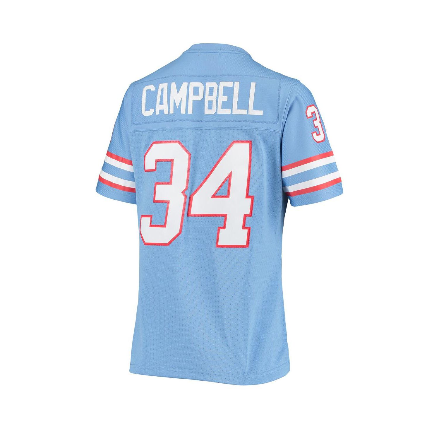 Women's Earl Campbell Light Blue Houston Oilers 1980 Legacy Replica Jersey