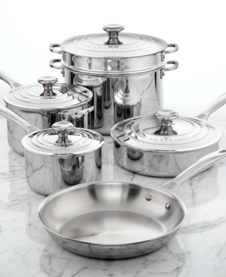 Tri-Ply Stainless Steel 6-Piece Cookware Set, Le Creuset