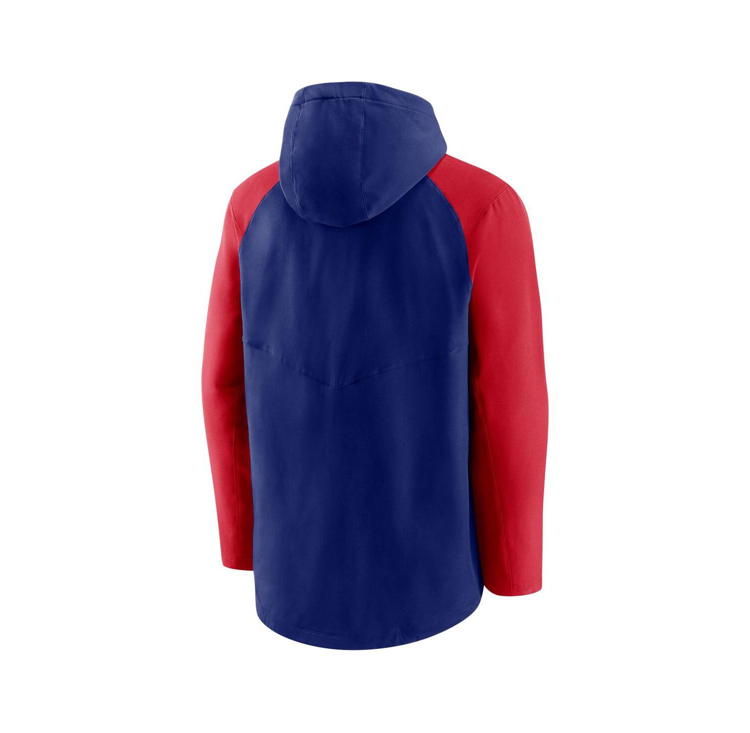 Men's Royal, Red Texas Rangers Authentic Collection Performance Raglan Full-Zip Hoodie