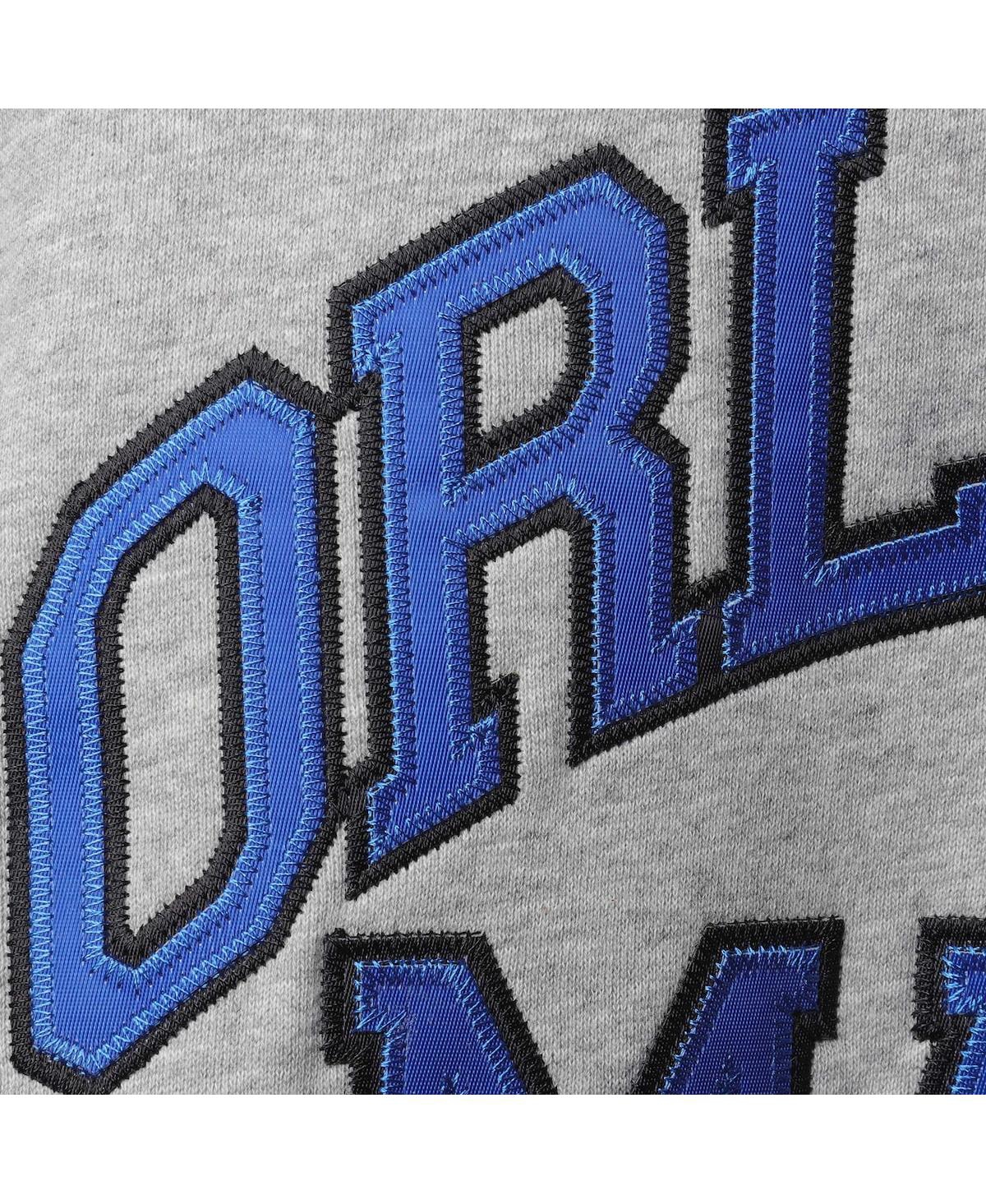 Mitchell & Ness Penny Hardaway Heathered Gray Orlando Magic Big & Tall Name & Number Pullover Hoodie In Heathered Gray