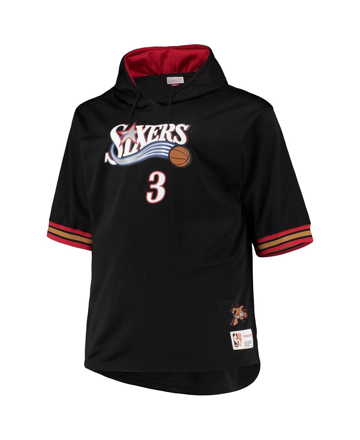 Mitchell & Ness Men's Allen Iverson Black, Red Philadelphia 76ers