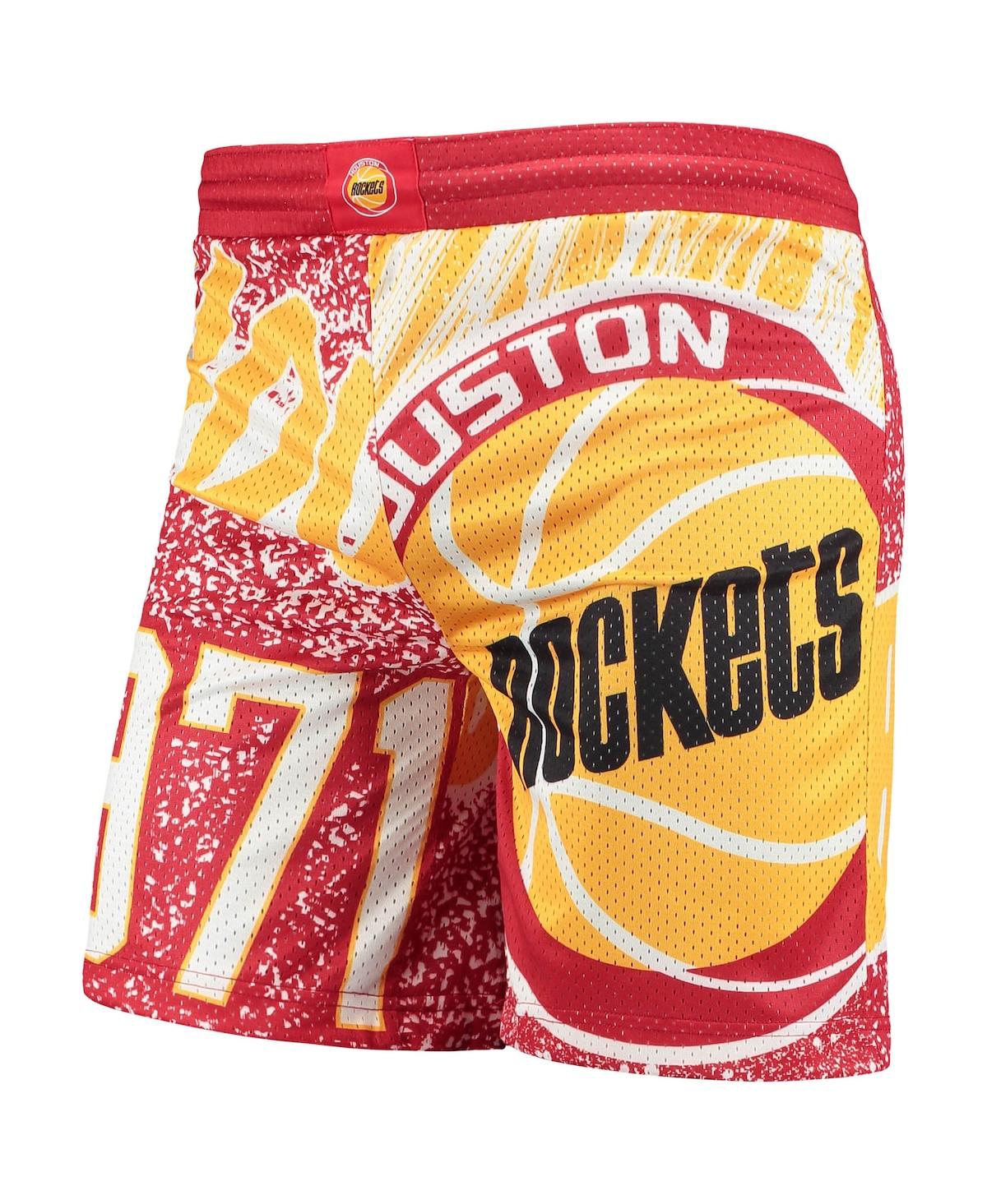 Big Boys Mitchell & NessHouston Rockets Hardwood Classics Jumbotron Shorts - Red