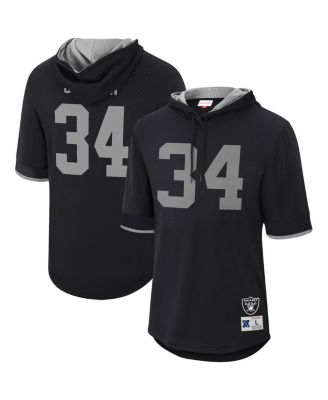 Mitchell & Ness Men's Mitchell & Ness Bo Jackson Black Los Angeles Raiders  Retired Player Mesh Name & Number Hoodie T-Shirt