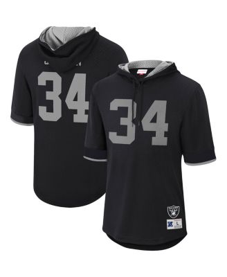 Men's Mitchell & Ness Bo Jackson Black Los Angeles Raiders Retired Player Mesh Name & Number Hoodie T-Shirt