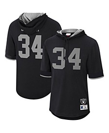 Men's Bo Jackson Black Los Angeles Raiders Retired Player Mesh Name and Number Hoodie T-shirt