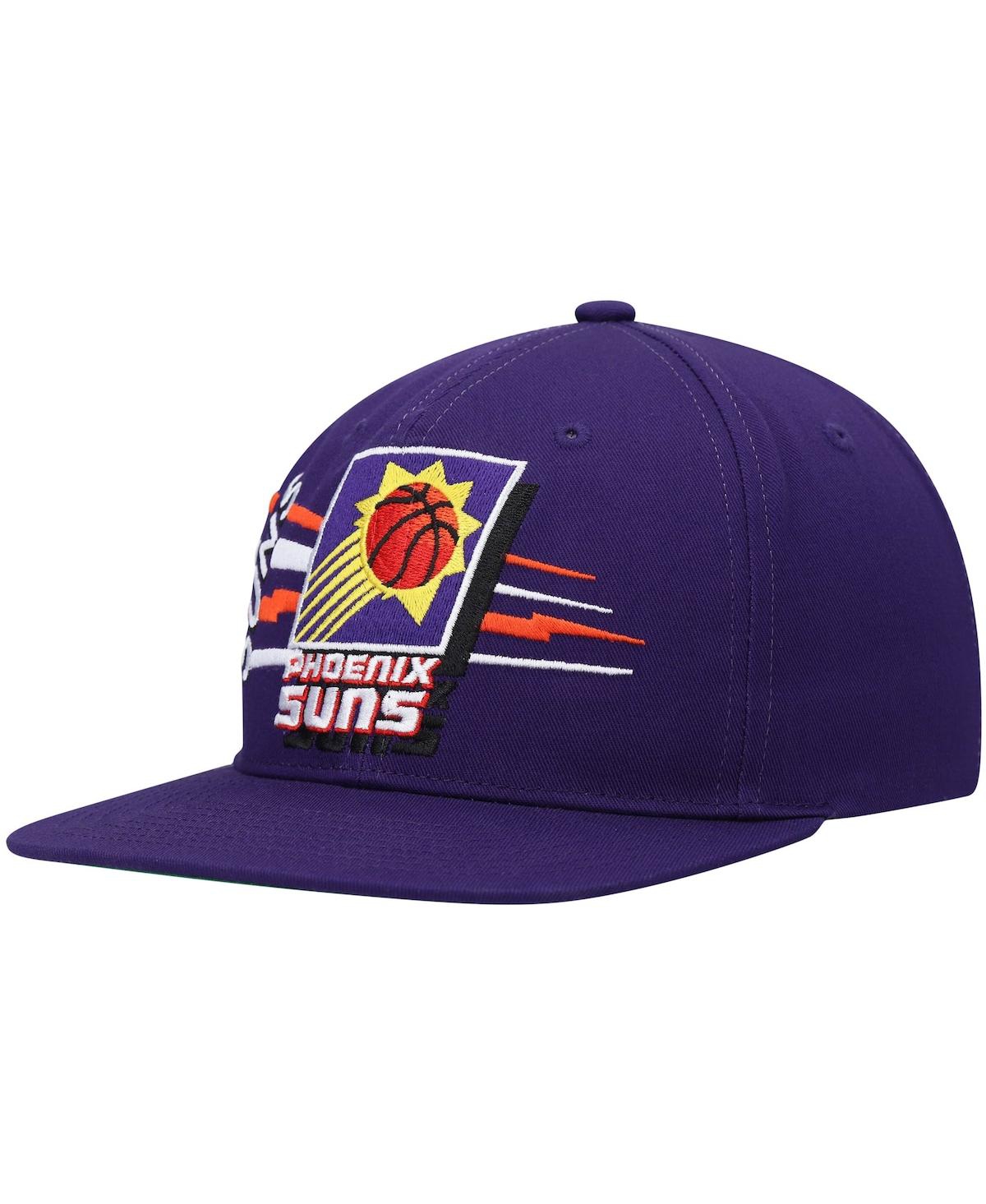Mitchell & Ness Men's  Purple Phoenix Suns Hardwood Classics Retro Bolt Deadstock Snapback Hat In Purple