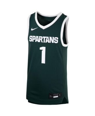 Big Boys #1 Green Michigan State Spartans Team Replica Basketball Jersey