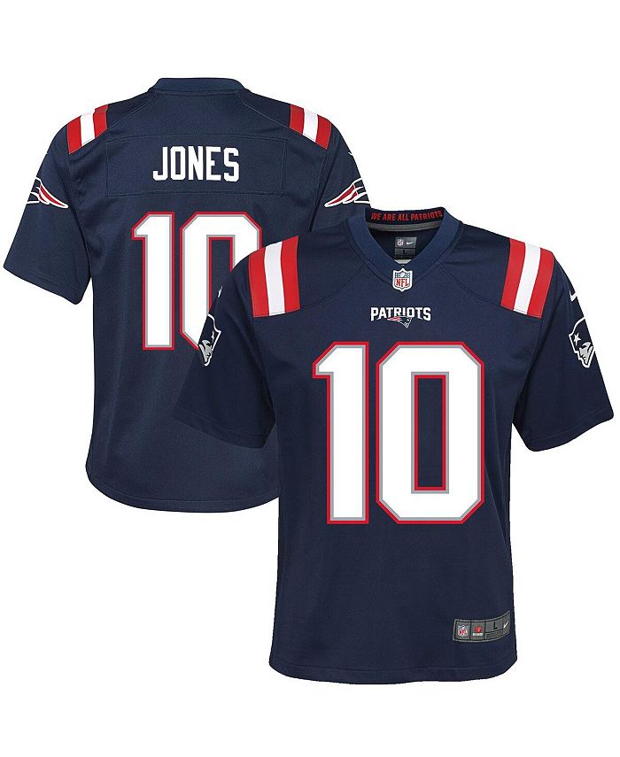 Men's New England Patriots Mac Jones Nike Navy Blue Game Jersey L