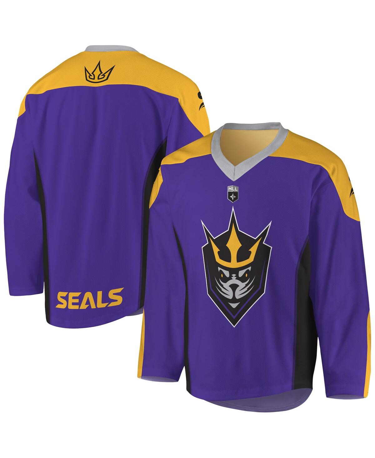 Men's Purple, Gold San Diego Seals Replica Jersey - Purple, Gold