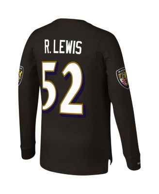 Mitchell & Ness Men's Ray Lewis Black Baltimore Ravens Throwback ...