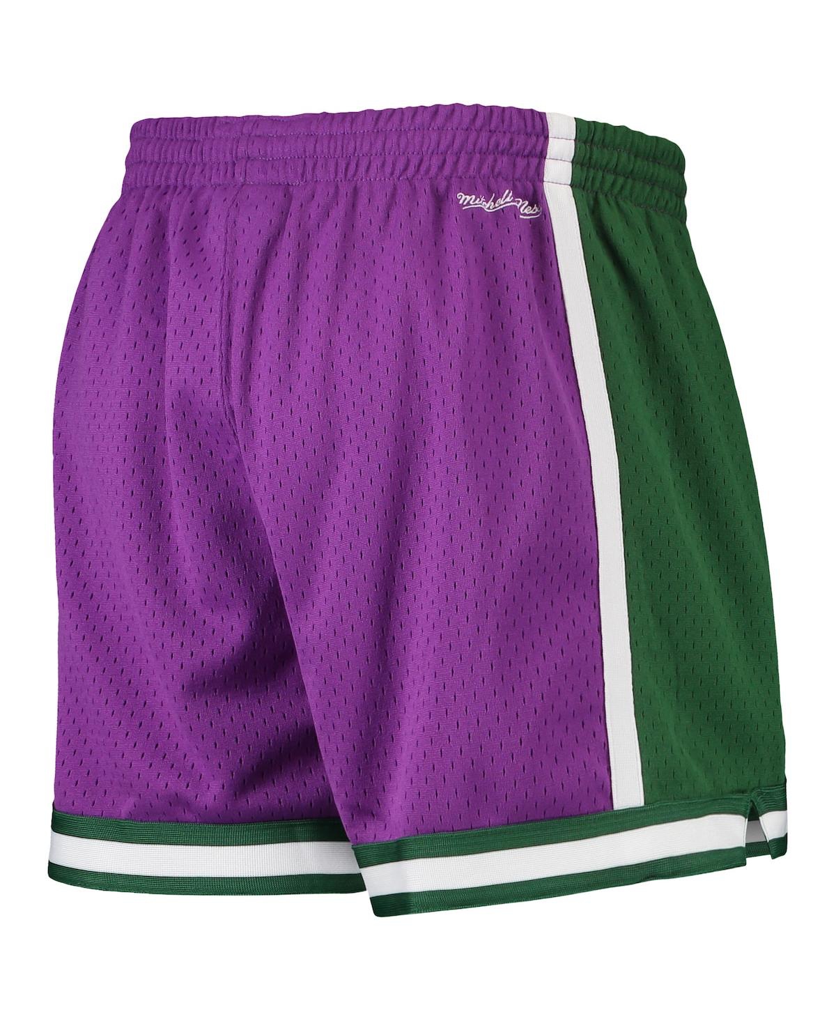 Mitchell & Ness Women's  Purple Milwaukee Bucks Jump Shot Shorts In Purple