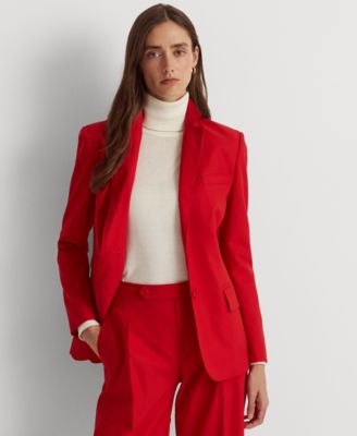 ralph lauren women's red blazer