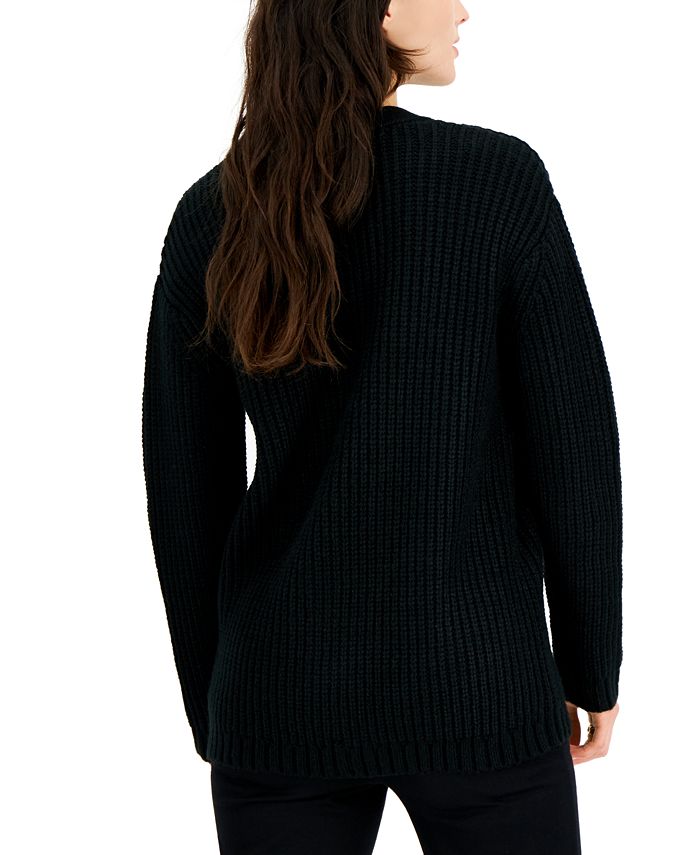 INC International Concepts Women's RhinestoneButton Chunky Cardigan