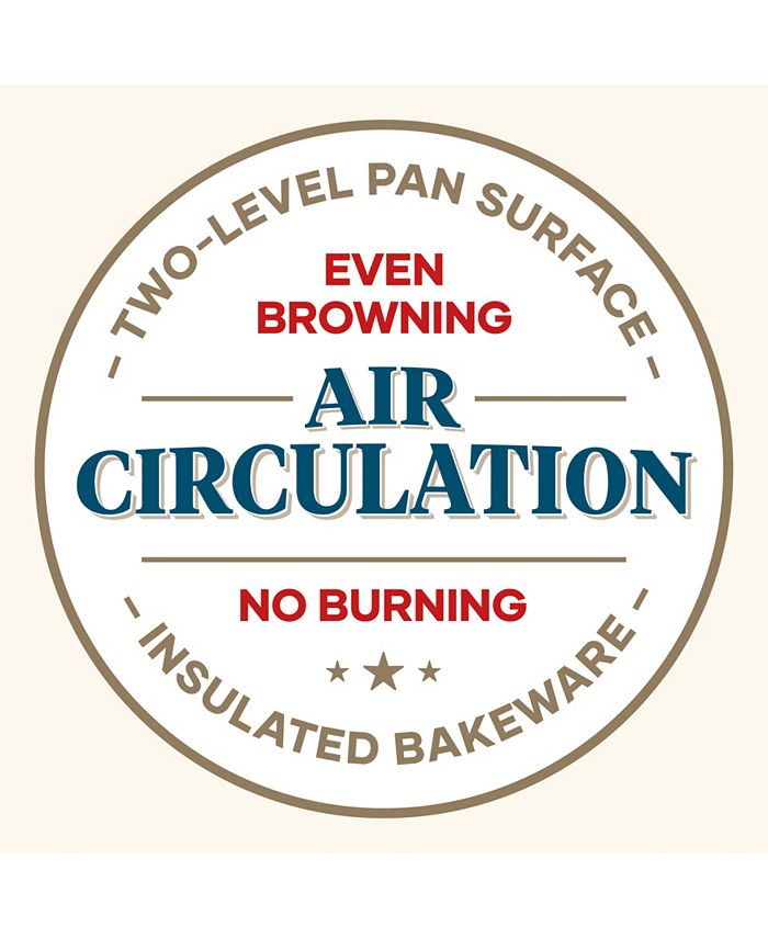 Farberware GoldenBake Bakeware Nonstick Round Cake Pan Set, 2Piece, Gray Macy's