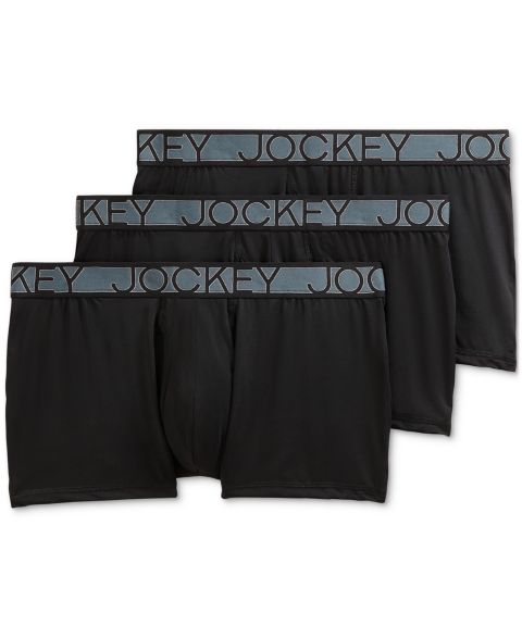 Бельё Active для мужчин, микрофибра, 3 шт. — Jockey, цвет: Чёрный