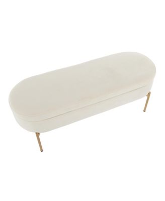 Chloe Contemporary Glam Storage Bench