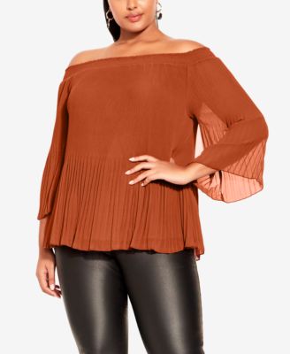 City chic off shoulder top on sale