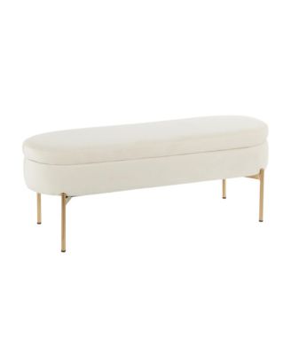 Chloe Contemporary Glam Storage Bench