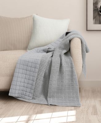 Mills Waffle Stitched Quilted Throw, 60" x 50"