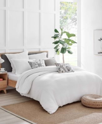Mills Waffle Classic 3-Pc. Duvet Cover Set, Full/Queen