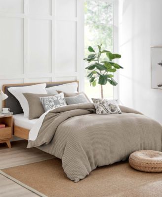 Mills Waffle Classic 3-Pc. Duvet Cover Set, Full/Queen