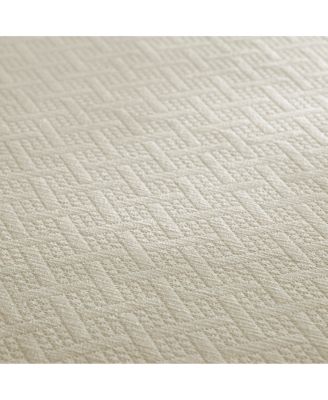 100% Cotton Basketweave Matelasse All-Season 3-piece Coverlet Set, King