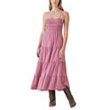 Lucky Brand Embroidered Cotton Beach Maxi Dress