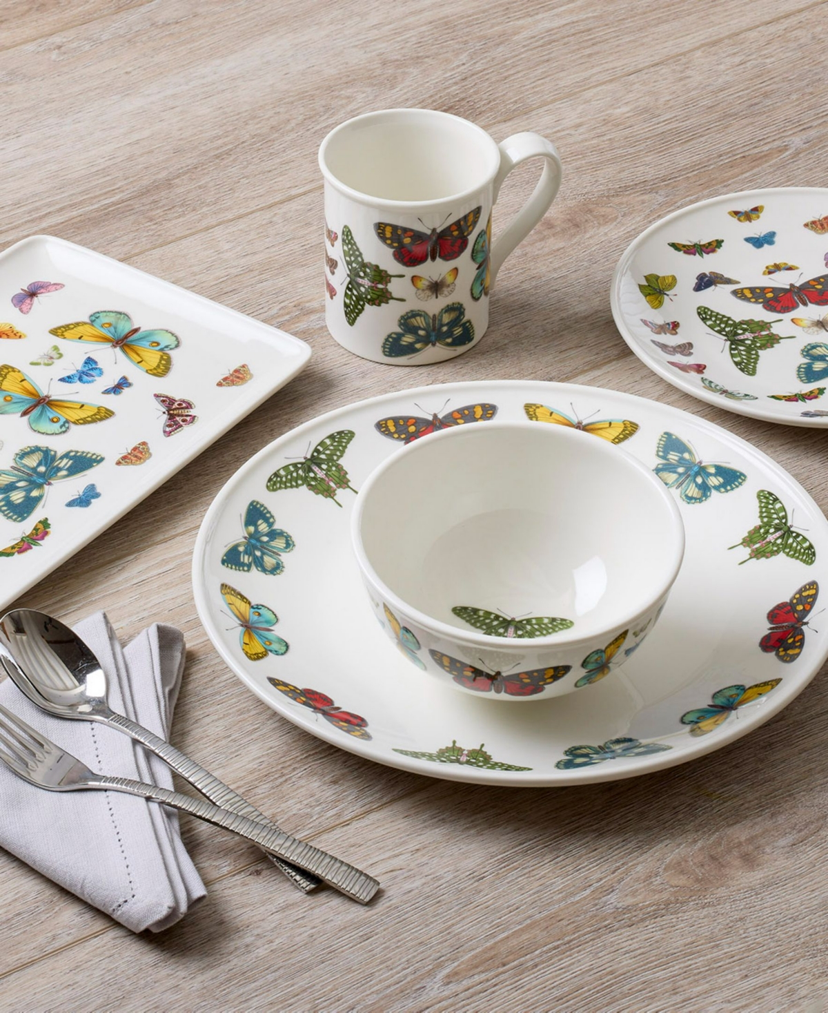 Portmeirion Botanic Garden Harmony Coupe Charger Plate, Set of 4