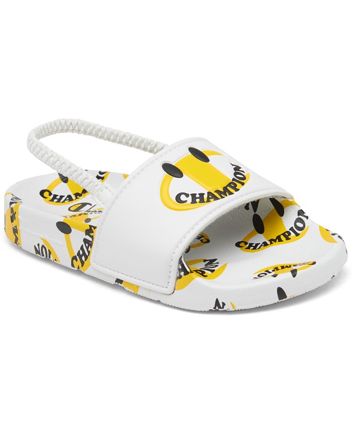 Champion slides finish line clearance