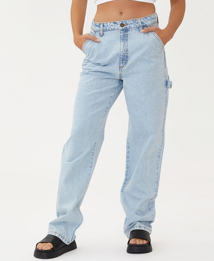 løn tyk enhed COTTON ON Women's Carpenter Denim Jeans - Macy's