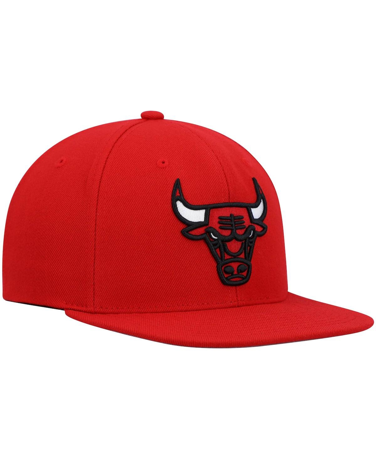 Mitchell & Ness Men's  Red Chicago Bulls Ground 2.0 Snapback Hat In Red
