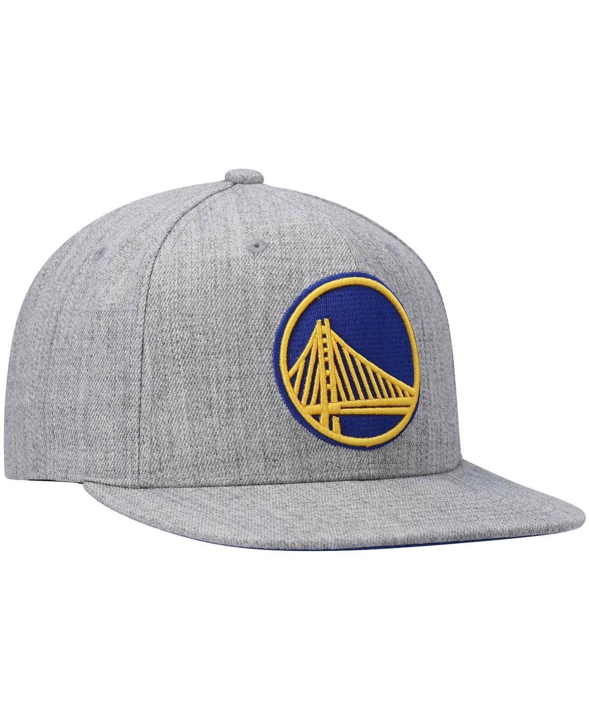 Mitchell & Ness Men's  Heathered Gray Golden State Warriors 2.0 Snapback Hat In Heathered Gray