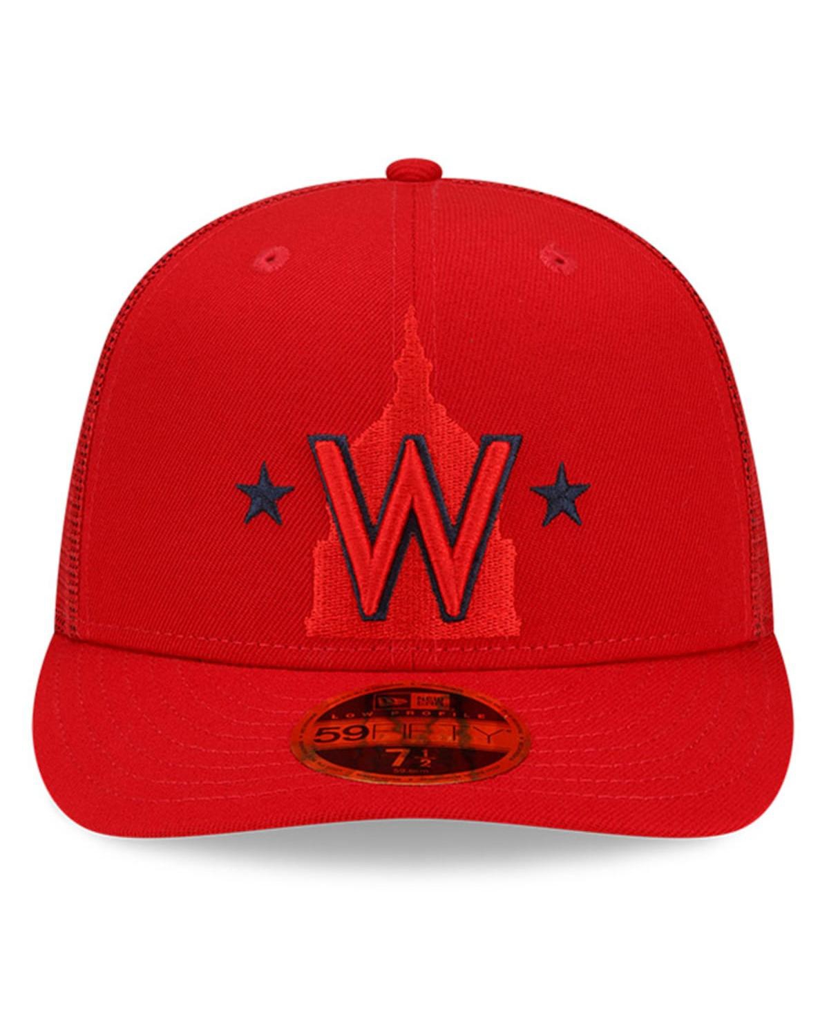 Shop New Era Men's  Red Washington Nationals 2022 Batting Practice Low Profile 59fifty Fitted Hat