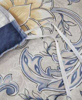 Livia Oversized Cotton 5-Pc. Duvet Cover Set, Full/Queen