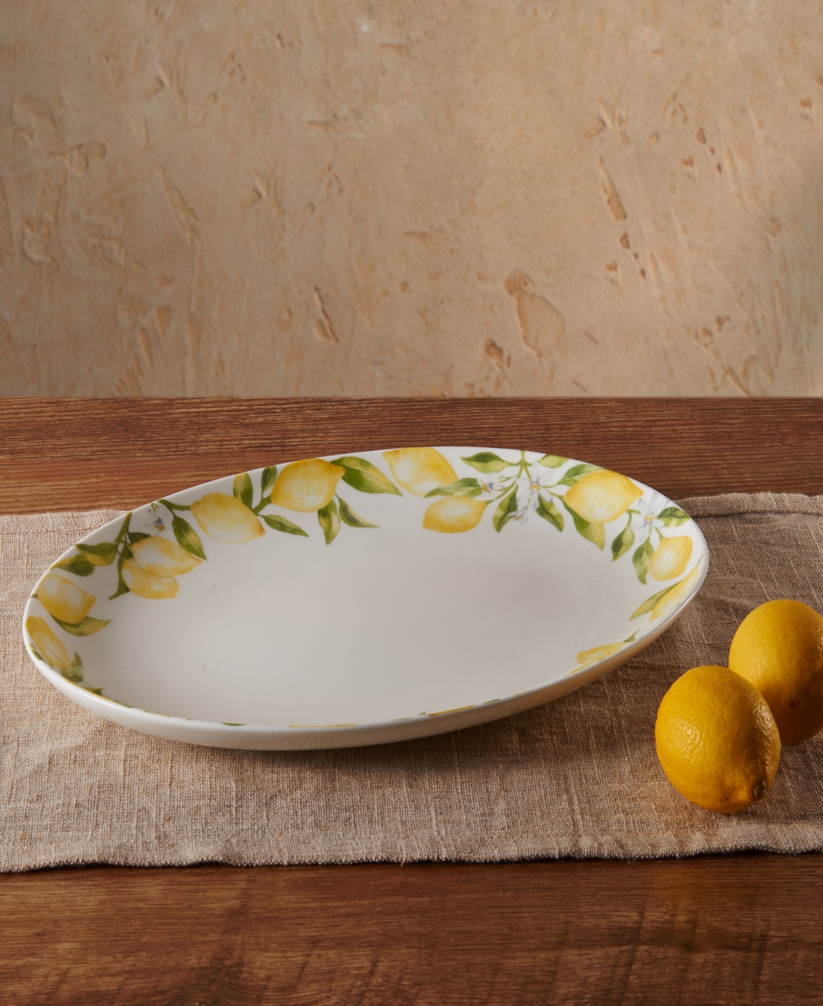 Mikasa Lemons 14" Oval Platter