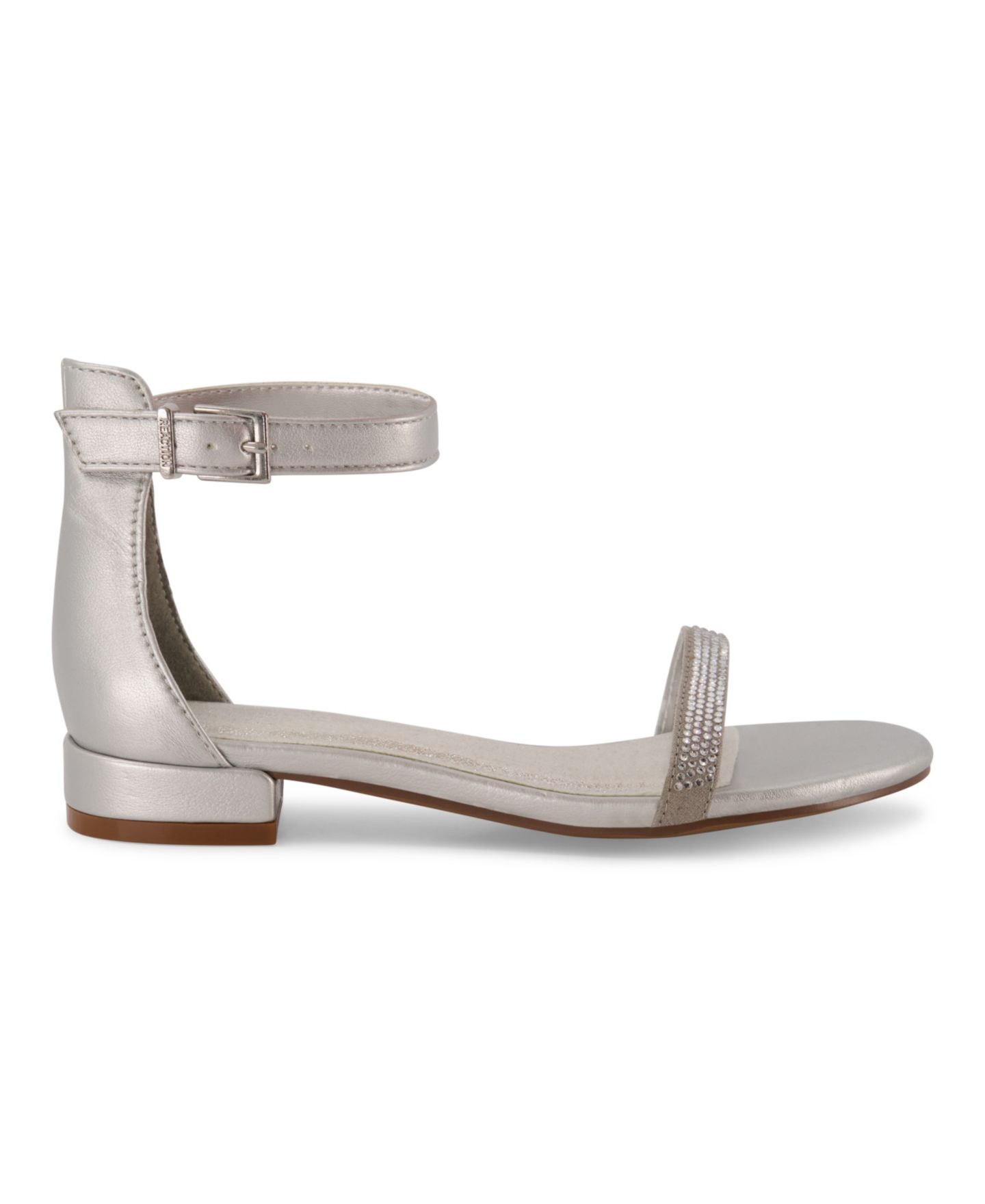 Сандалии Kenneth Cole New York Ankle Strap Sandals для девочек, цвет: Серебряный — фото 2