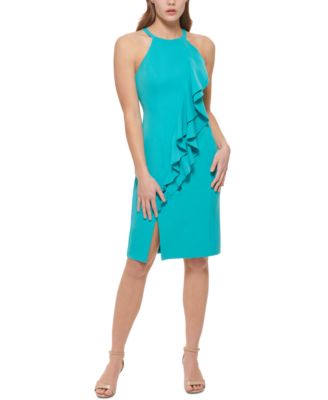 vince camuto halter bodycon dress