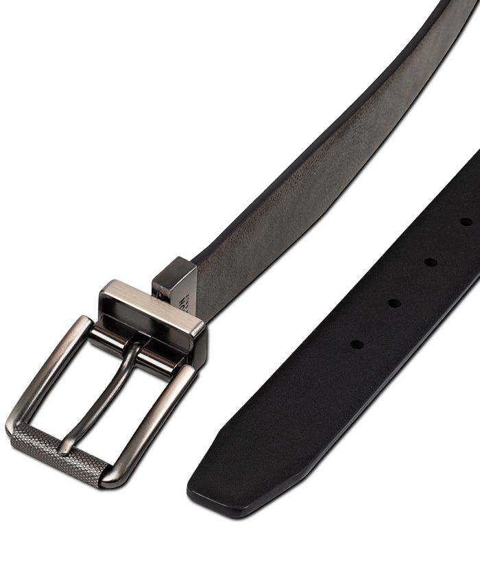 Cole Reaction Men's Reversible FauxLeather Stretch Dress Belt